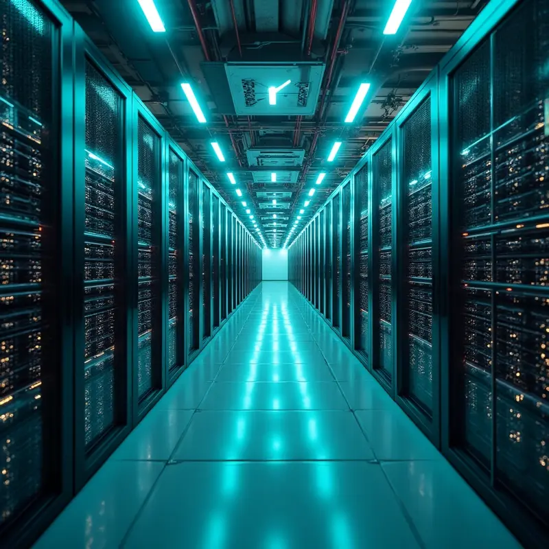 Tampilan Quantum AI Data Center di Batam, pusat infrastruktur digital masa depan Indonesia.