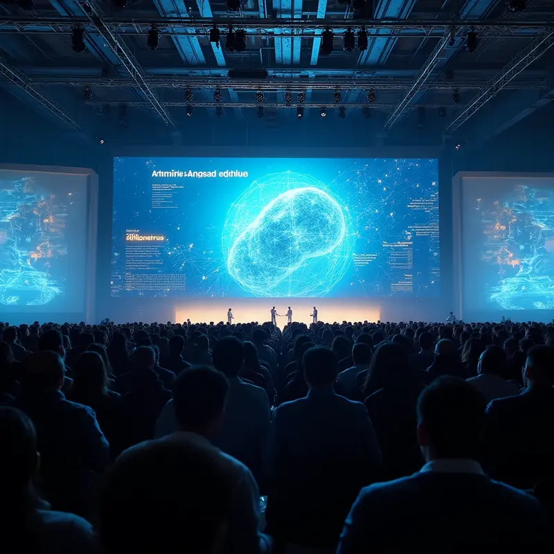 Suasana peluncuran roadmap AI dan model Qwen3 di Alibaba Apsara Conference 2025.