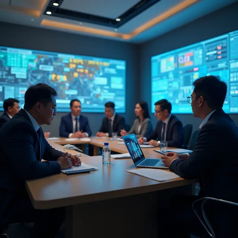 Ilustrasi korban menerima panggilan deepfake hasil rekayasa AI sebagai modus penipuan keuangan.