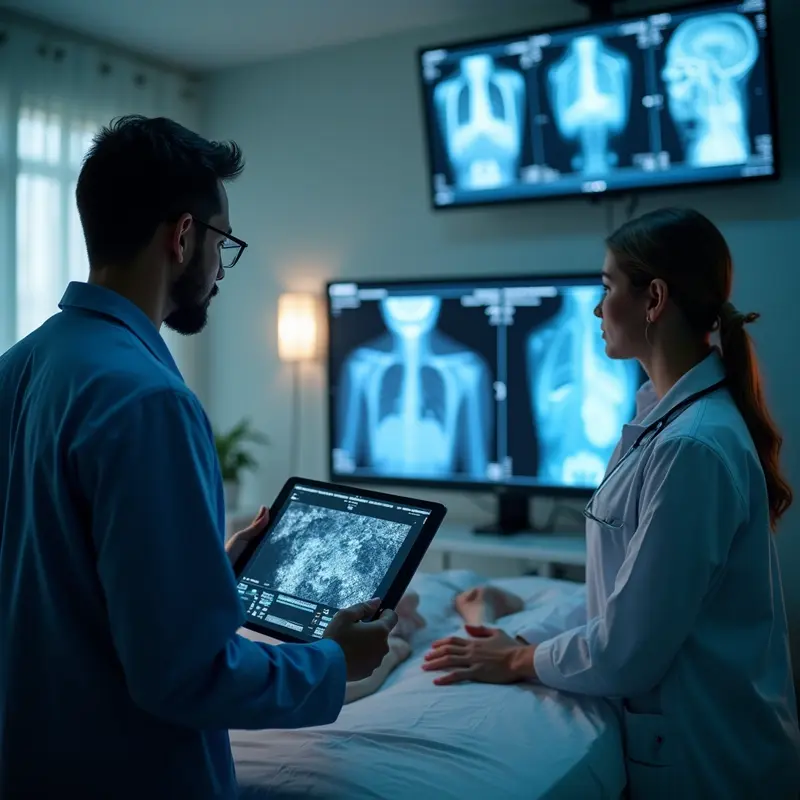 Tenaga medis di Indonesia memanfaatkan analisis AI dalam layanan rumah sakit.