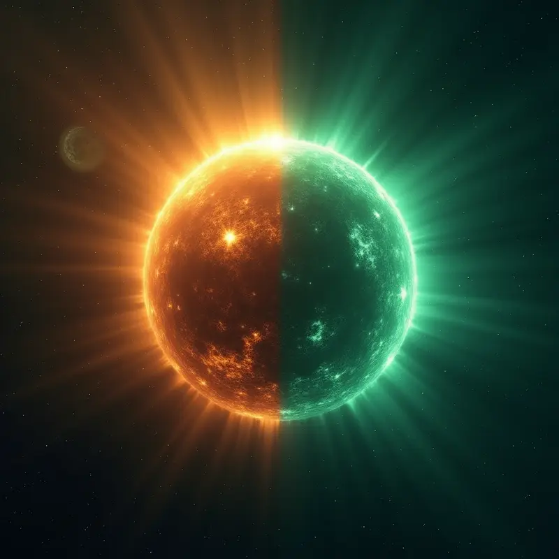 Satelit pusat data AI Google bertenaga surya di orbit, menampilkan chip AI untuk komputasi intensif.