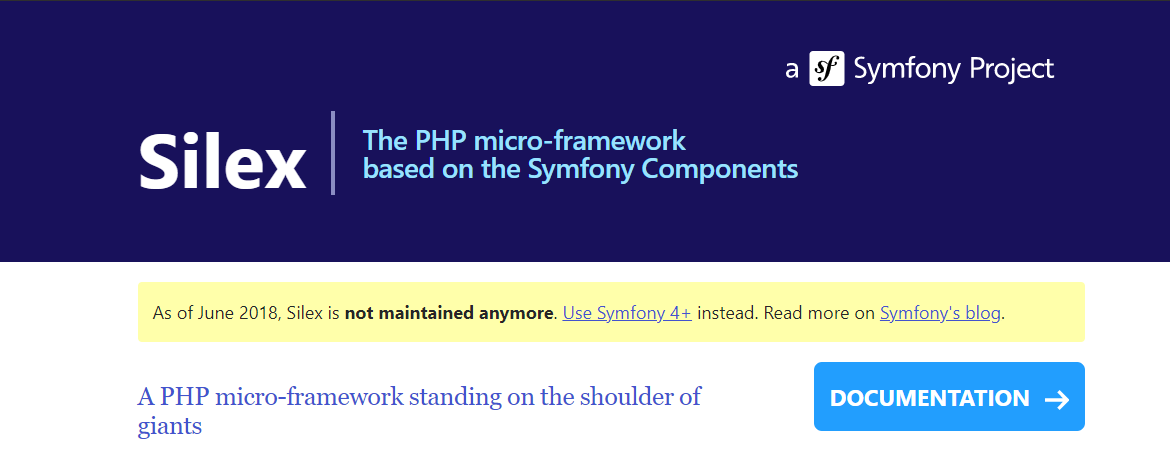 framework PHP Silex